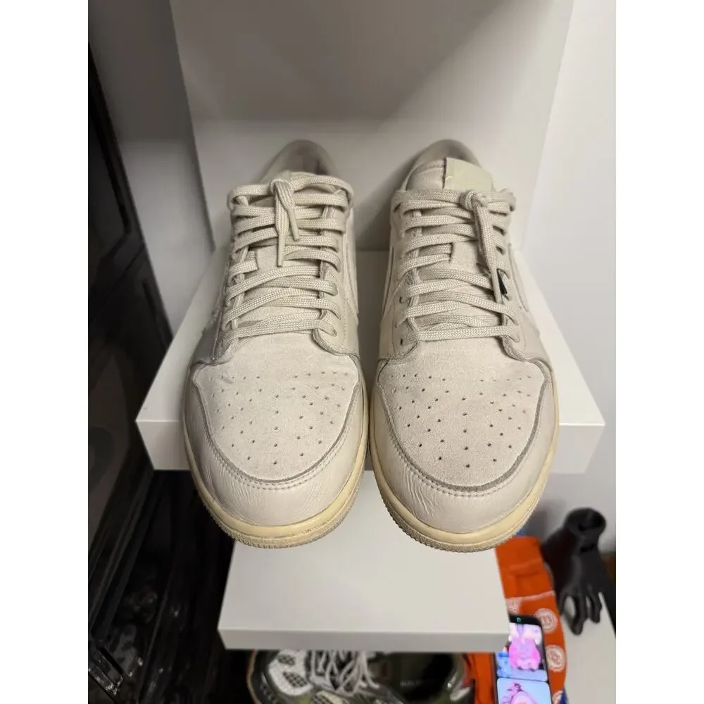 Air Jordan 1 Retro Low OG Orewood Beige Suede 919701-114 Size 13 Rare